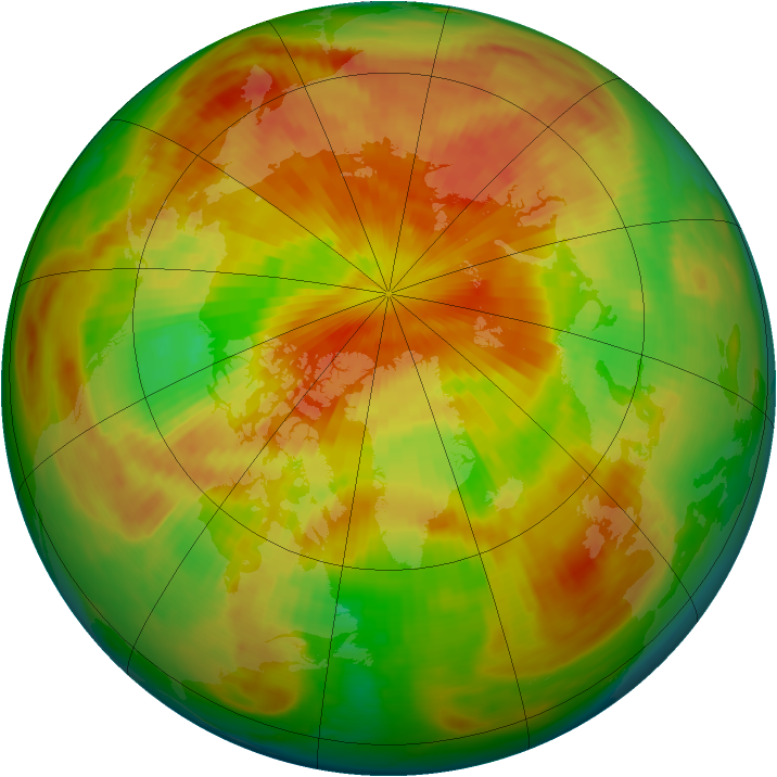 Arctic ozone map for 26 April 1983